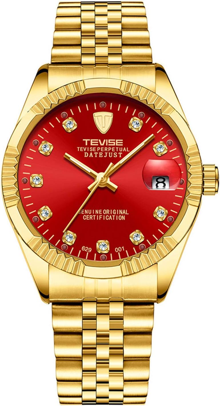 Automatic Watch Men Luxury Gold Mechanical Watches Waterproof Casual Stainless Steel Mens Wristwatch