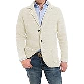 Aoysky Men's Shawl Collar Cardigan Sweater Button Down Knitwear with Pockets