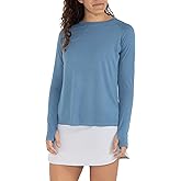 Free Fly Women's Lightweight Long Sleeve Shirt - UPF 40+ Sun Protection Moisture Wicking, Breathable Bamboo Viscose Shirt