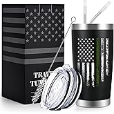Qtencas Army Gifts for Men, Us Army Veteran Gifts for Men, Military Gifts for Men Veteran Soldiers, Birthday Christams Gifts for Him Boyfriend, Army Stainless Steel Insulated Tumbler with Lid, 20oz