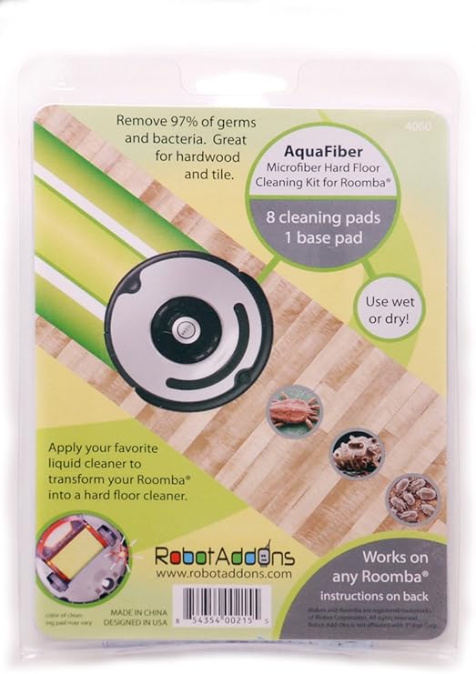 Amazon Com Robot Add Ons Aqua Fiber Microfiber Hard Floor