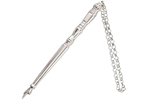 SUPER STAM Torah Book Pointer Yad Hand Pointer Silver Finish Great bar bat Mitzvah Gift 13cm with a 20cm Bead Charm in Gift Box(L)
