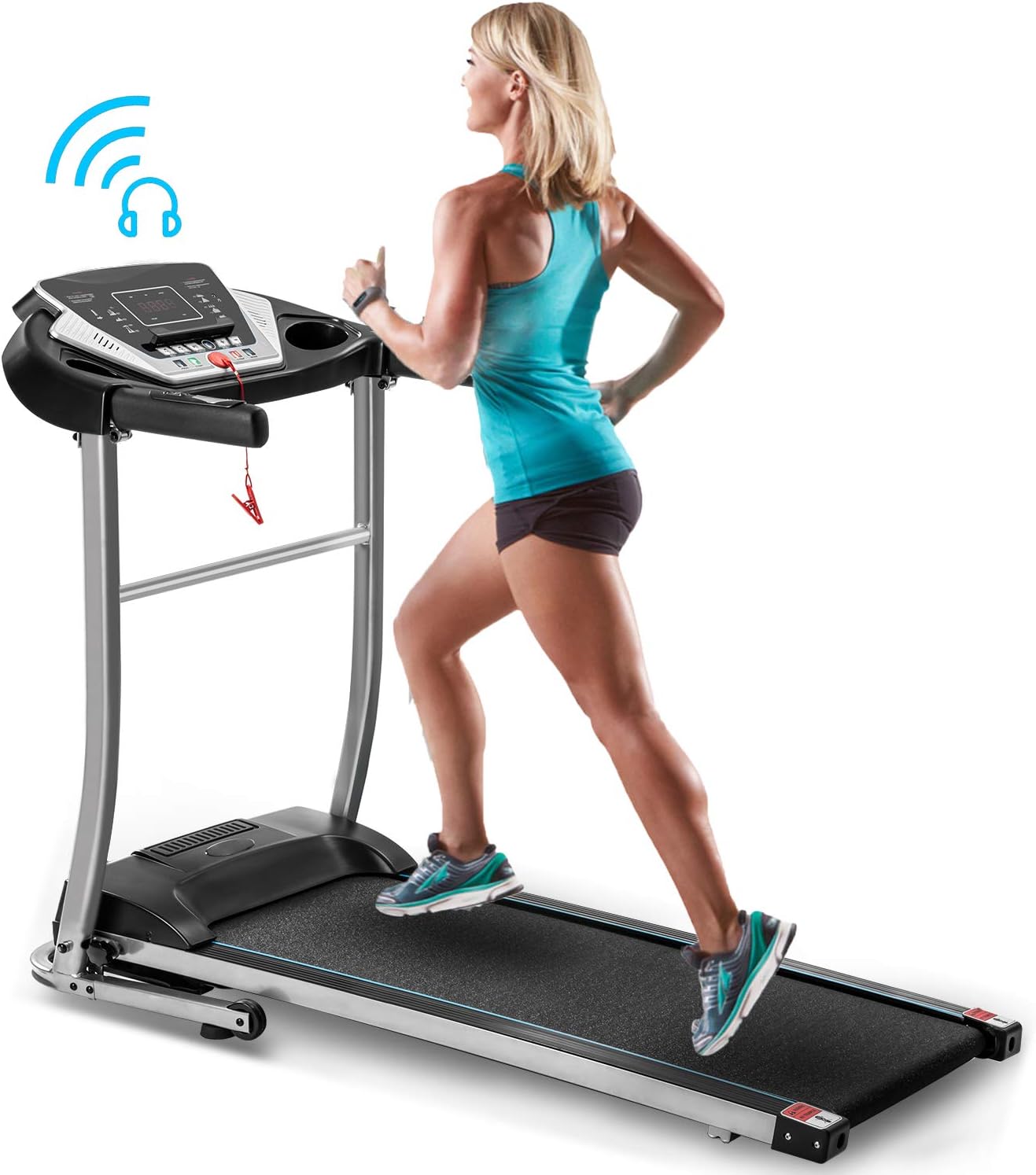 GoZheec TREXM Easy Assembly Folding Electric Treadmill Motorized Running Machine