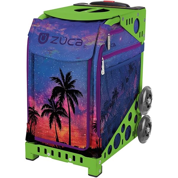 ZUCA Island Life Sport Insert Bag & Frame - Black With Non-Flashing Wheels