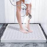 Yorkshire Bedding Non Slip Shower Mat 53x53 cm Clear with Suction Cups view 3