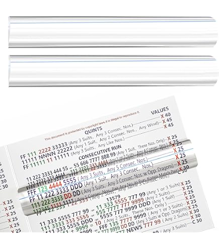 Lot de 2 loupes Mahjong en acrylique pour cartes Mahjong - Accessoires pour joueurs âgés et débutants
