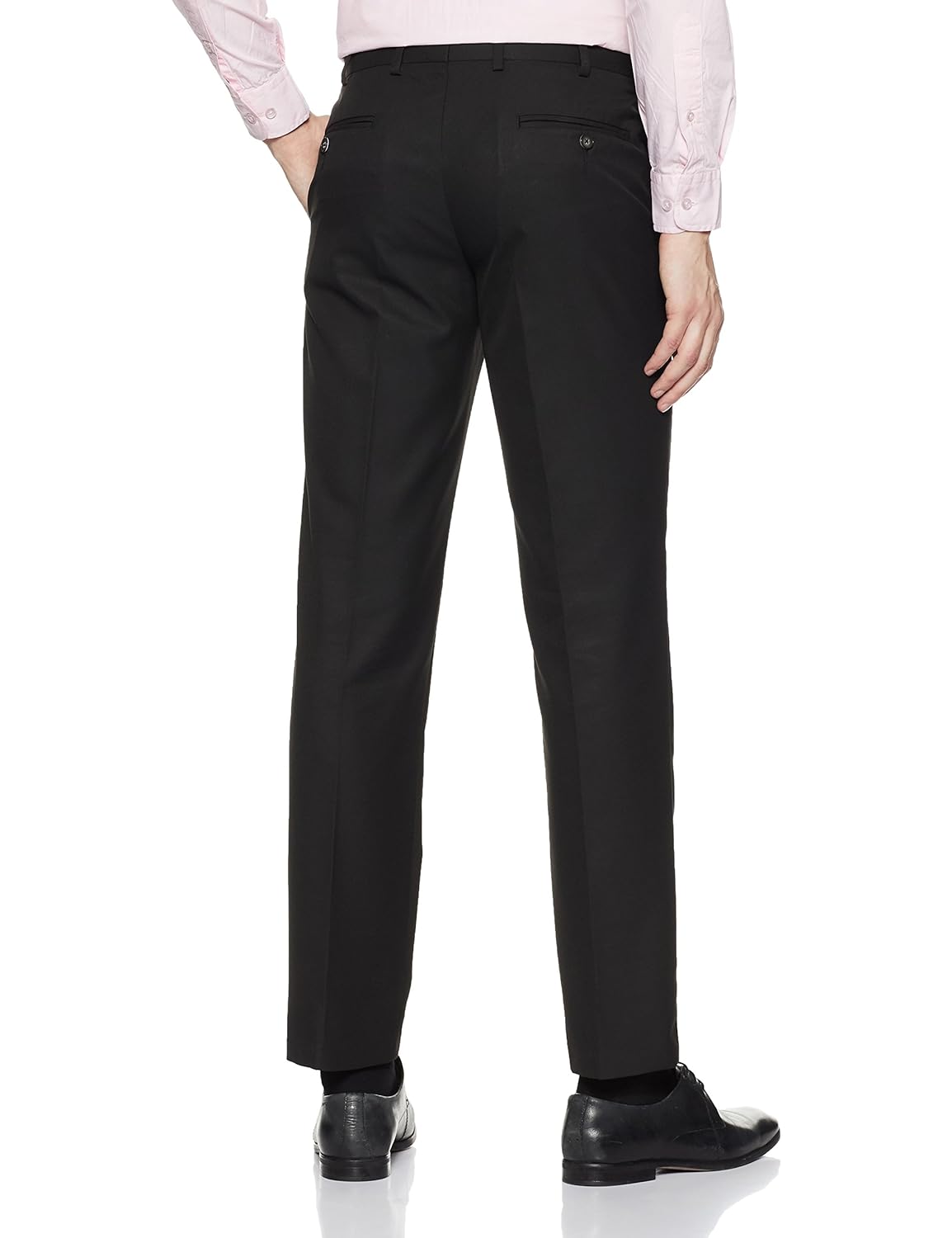 park avenue men's relaxed fit formal trousers