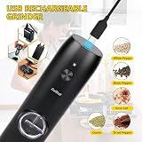 Dallfoll Electric Salt Pepper Grinder USB Rechargeable with LED Light view 3