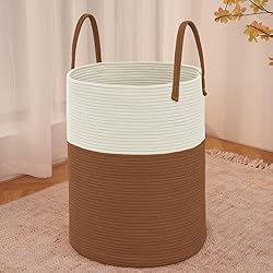 JMvicyroam Large Woven Laundry Basket Hamper,80L