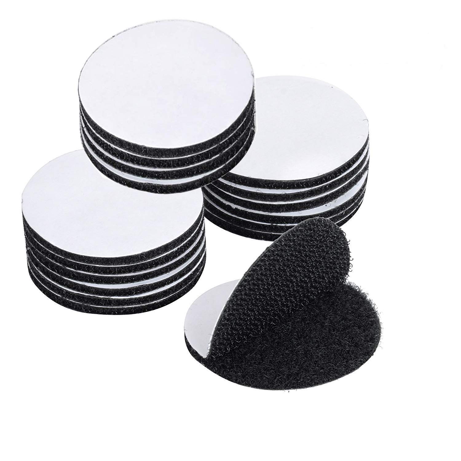 BRAVESHINE [16 Pair Sets] 38mm Diameter Picture Hanging Strips for Wall | No Nailing Needed | Heavy Duty | Sticky Back Hook and Loop Fasteners | Perfect for Home or Office