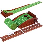 Urban Deco Putting Green Indoor, Golf Putting Mat Putting Matt with Auto Ball Return Training for Indoor and Outdoor Practice, Mini Golf Game for Home Office Backyard, Golfer Man Gift