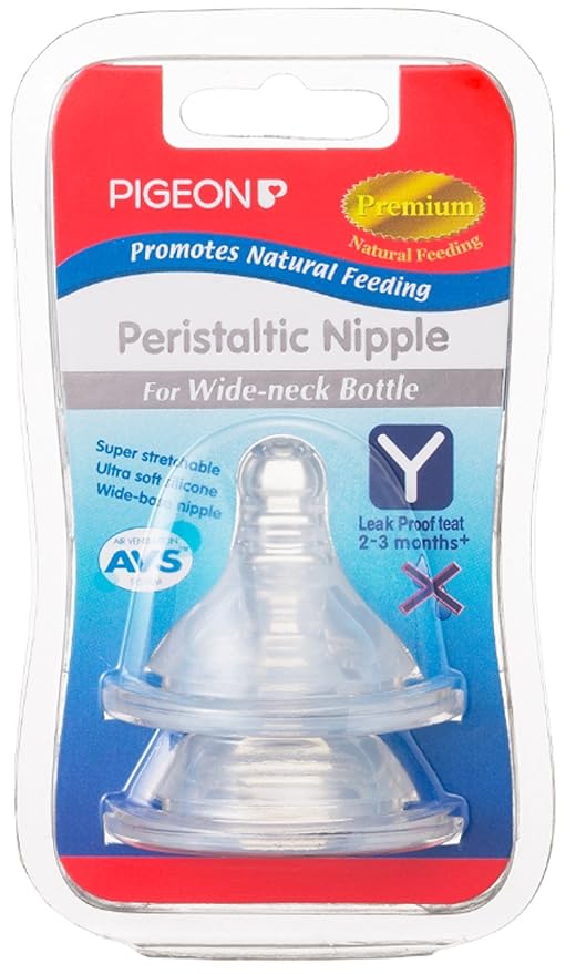 pigeon peristaltic nipple wide neck