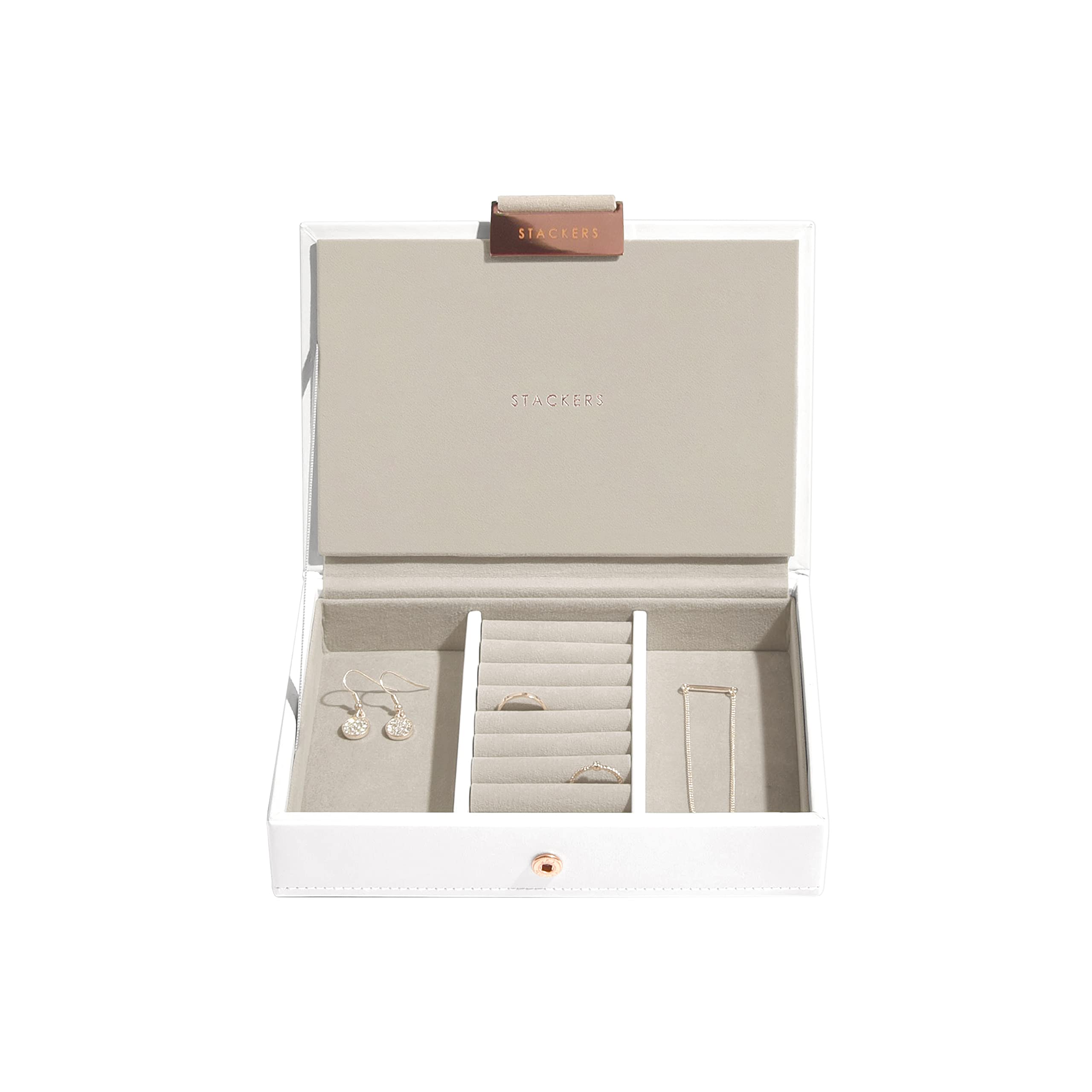 Stackers White Mini Jewellery Box Lid