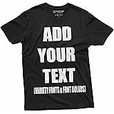 Add Your Text Custom T-Shirt Men's Customizable Tee Personlized Tshirt