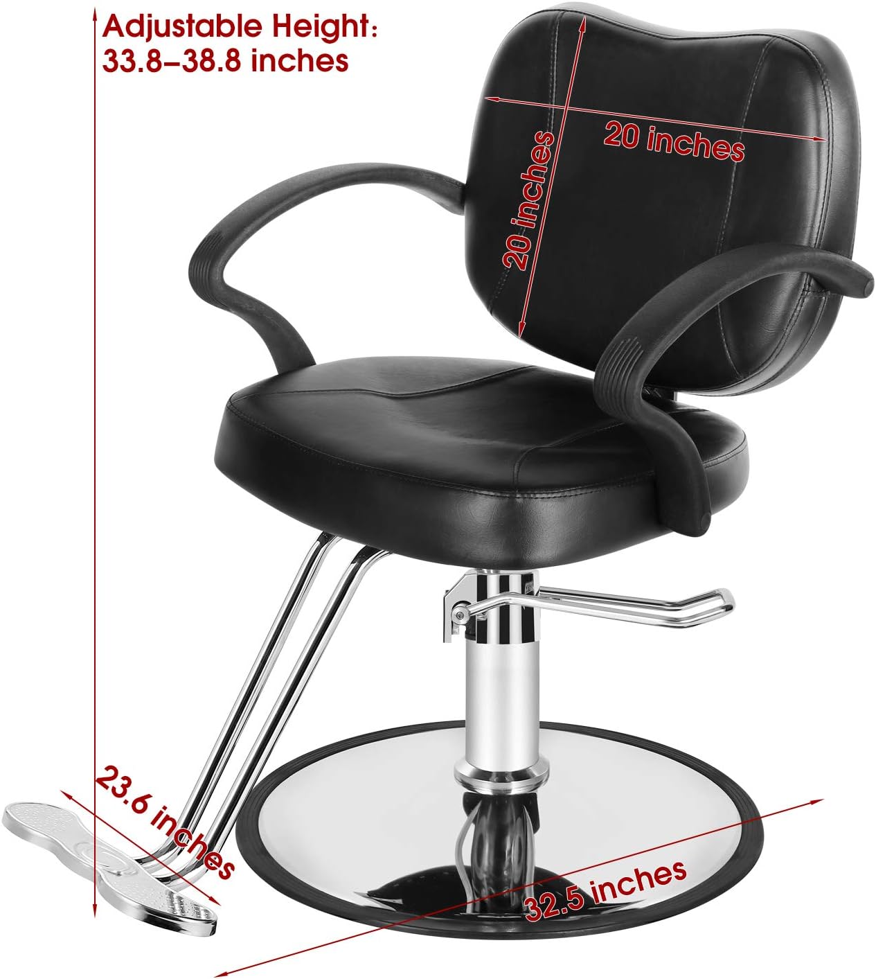 Artist Hand Barber Chair Hydraulic Barber Chair Salon Chair Tattoo Chair Salon Equipment for Hair Stylist: Kitchen & Dining