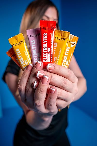MEREK ELECTROLYTE HYDRATION POWDER SUPPLEMENTS 16 SACHETS EASY OPEN SINGLE-SERVING PERFECT FOR WORKOUT ESSENTIAL AND A TRAVEL ESSENTIAL FOR DAILY HYDRATION NEEDS NO SUGAR NO CALORIES KETO FRIENDLY