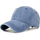 Oversized XL XXL 100% Cotton Basebal Cap Large Dad Washed Sport Cap Unconstructed Low Profilel Hat for Big Head(23.5"-25.5")