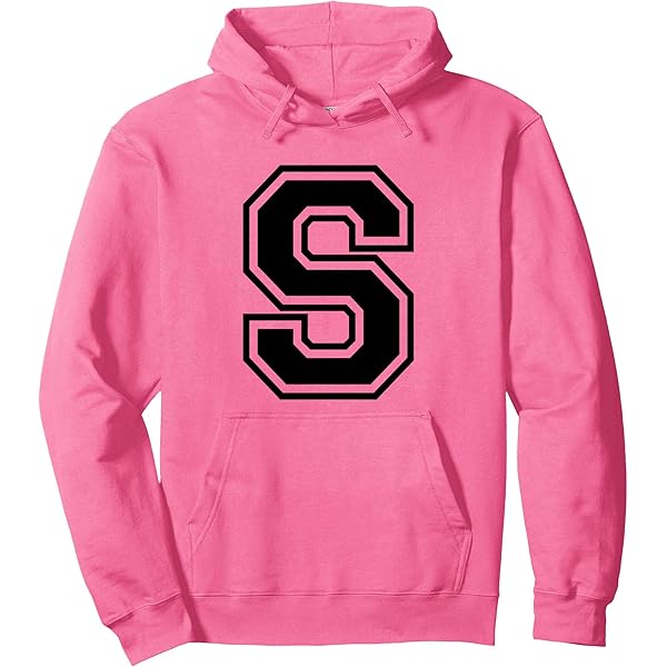 Amazon.com: Letter S Capital Alphabet Name Initial Pullover Hoodie