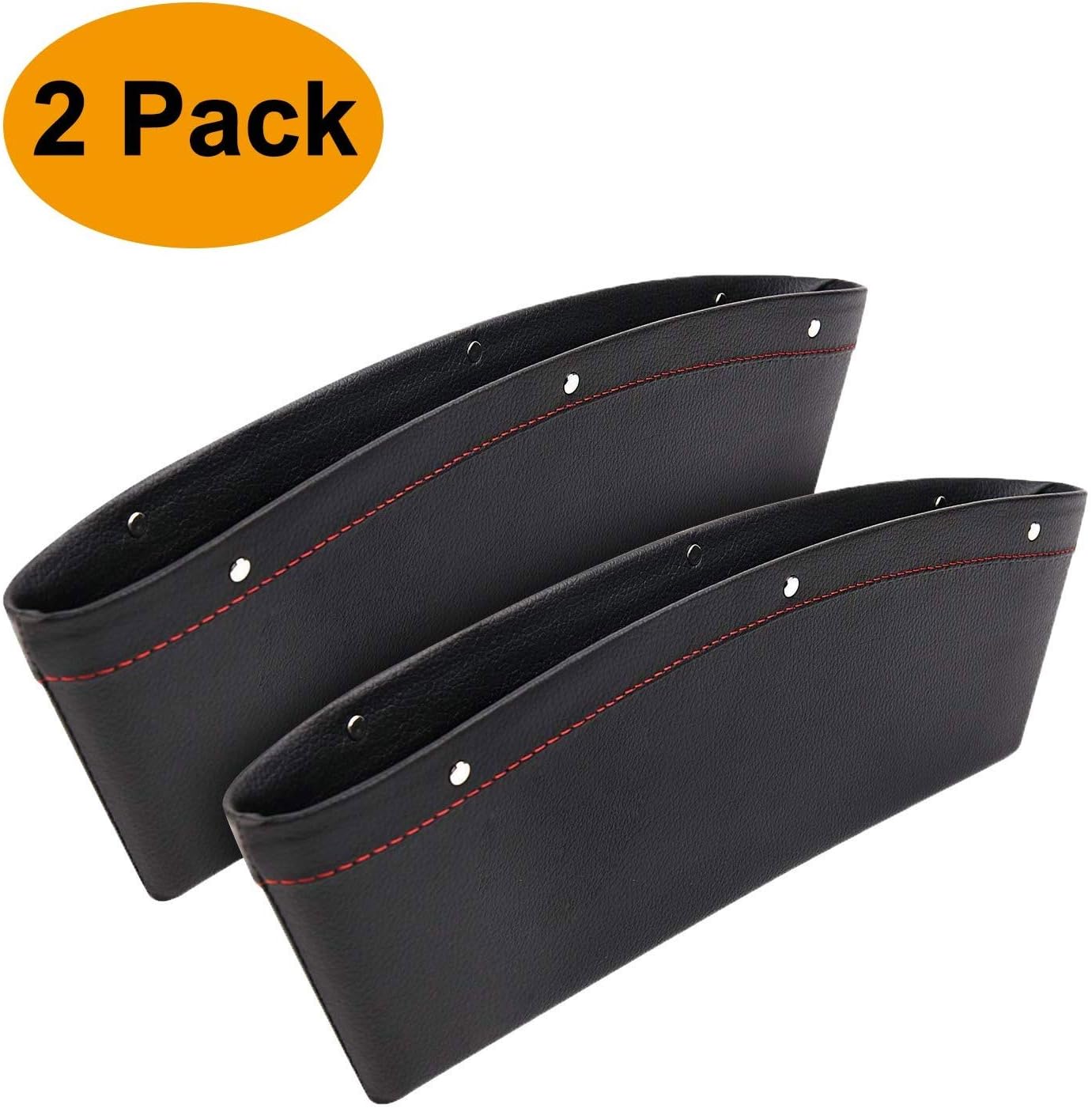 Best car seat storage box auto seat gap pocket organizer leather