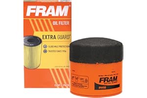 FRAM Extra Guard PH16 10K Mile Change Automotive Replacement Interval Spin-On Engine Oil Filter for Select Vehicle Model Years, Vehicle Engine Protection Oil Filter for Everyday Drivers