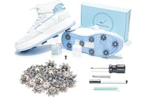 PRODIGORA DIY Golf Spikes - Golf Shoes Spikes Golf Cleats Kit Turn Sneakers into Golf Shoes - Golf Traction Kit Anti-Skid Spikes Great Gift for Golfers and Athletes