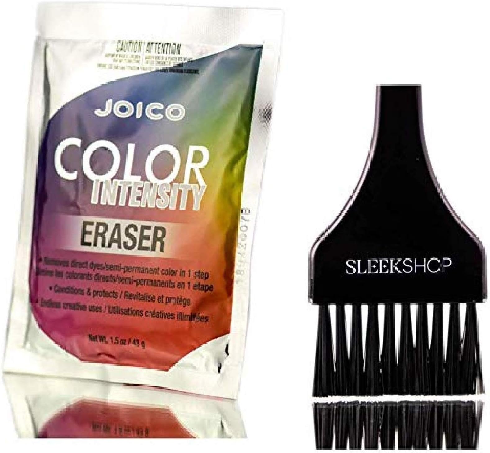 COLOR INTENSITY Semi-Permanent Creme Hair Color (w/Sleek Applicator Tint-Brush) Cream Haircolor Dye, NO DEVELOPER REQUIRED! (Eraser- 1.5 oz (ORIGINAL SIZE))