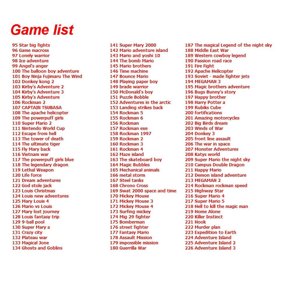 369 in 1 Game Cartridge for G-B Console - Card 32 Bit Video Game Compilations Classic Collection English Version: Video Games