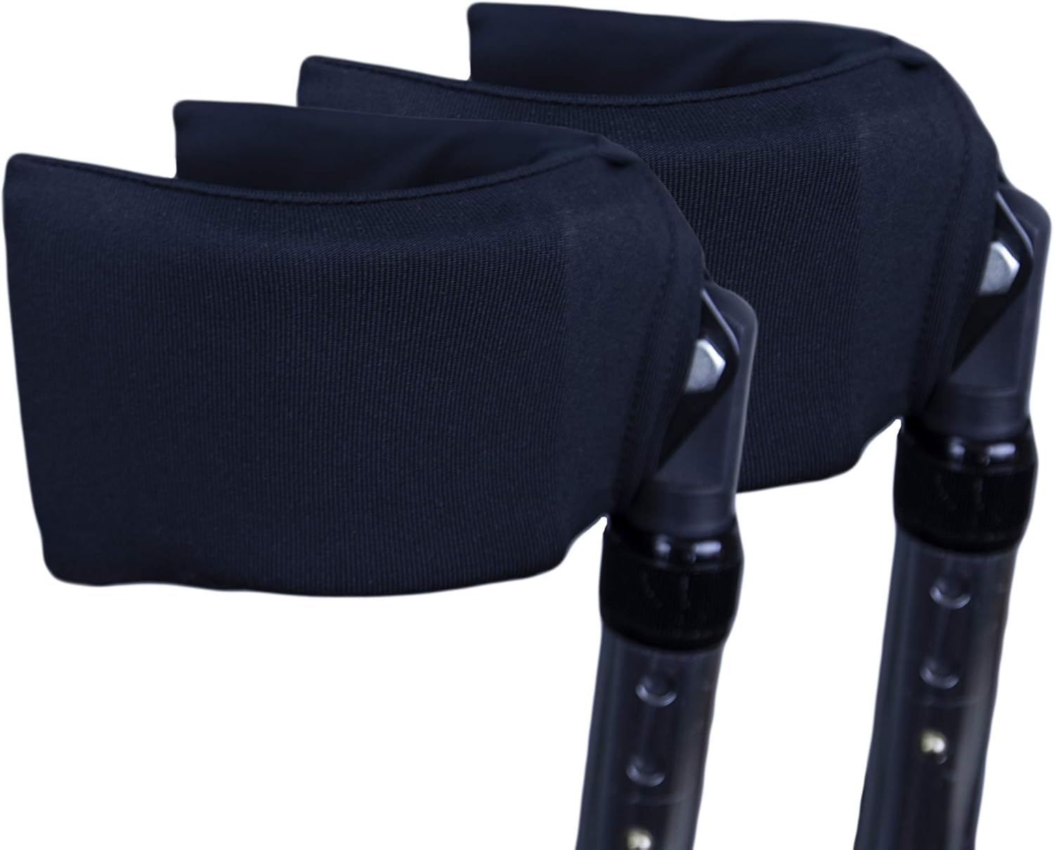 Crutcheze Forearm Crutch Pads, Covers for Arm Cuffs (Pr), Black Airflex