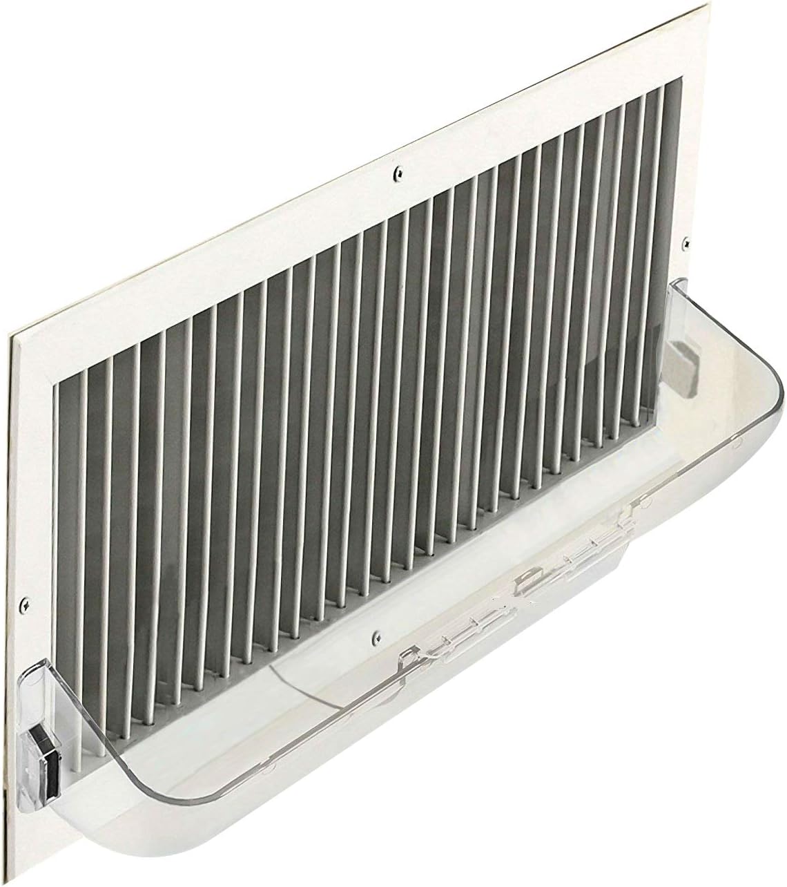 Magnetic Heat and Air Deflectors (2 Pack) Clear Unbreakable Plastic - Improve Airflow Healthy Living - Fits Most Average Sized Vents - HomeBoss