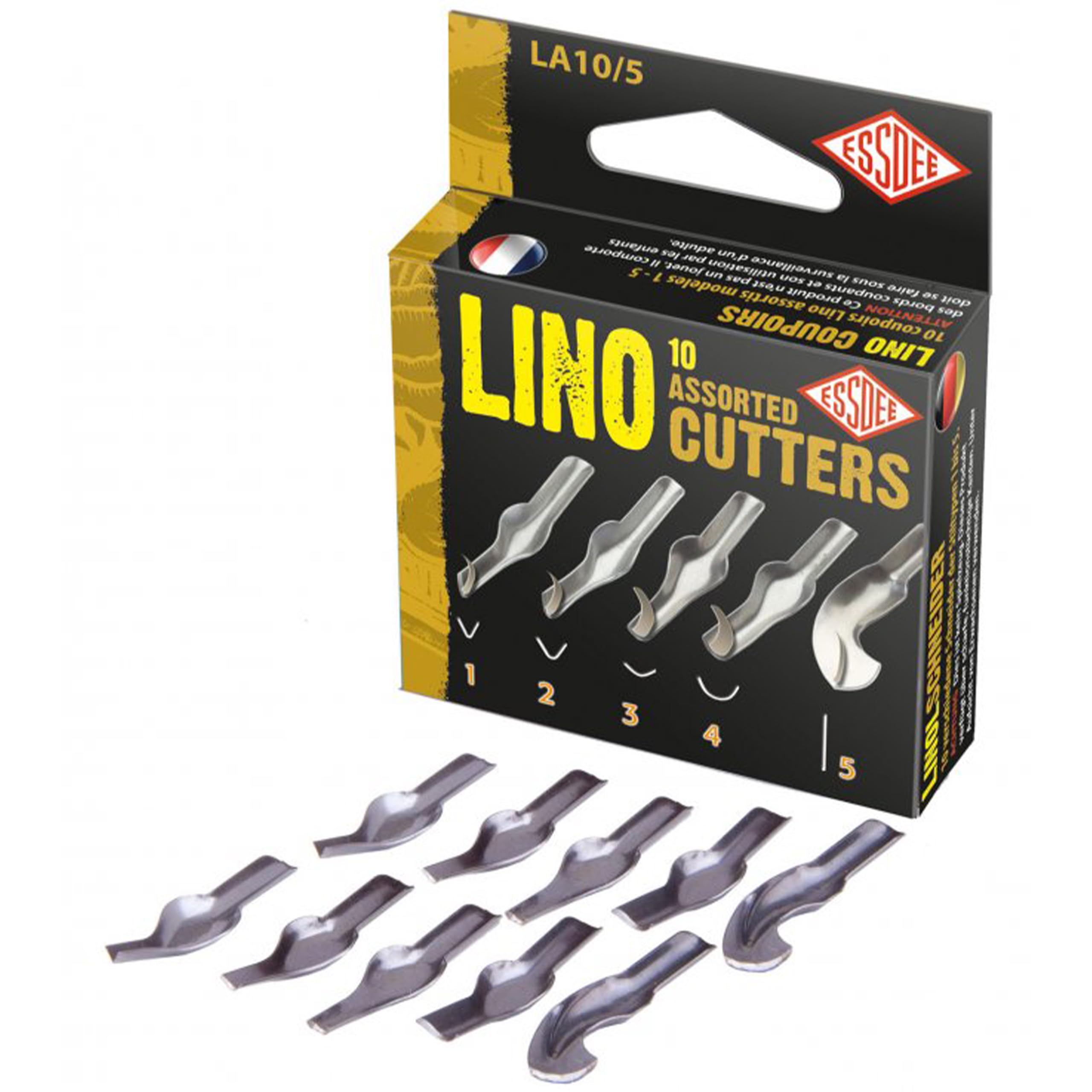 Lino Cutters 1-5 assort pk 10 LA10/5