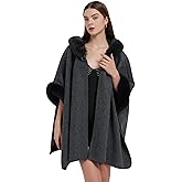 Tngan Women's Cardigan Shawl Cape Cloak Winter Warm Hoodie Cardigan Coat
