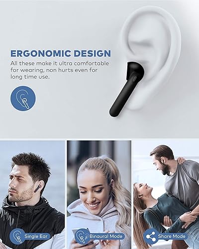 IPX6 Waterproof Bluetooth Earbuds, True Wireless Earbuds, 30H