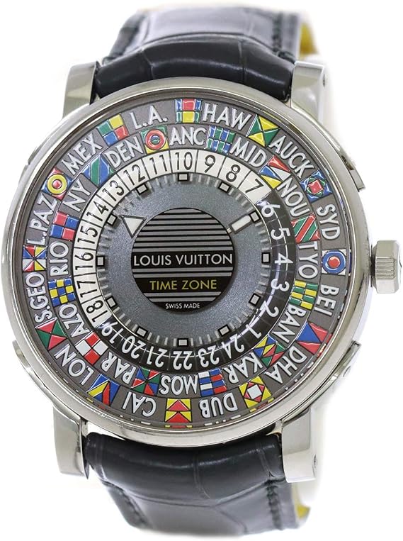 Amazon ルイ ヴィトン Louis Vuitton エスカル オトマティック タイムゾーン Q5d メンズ 腕時計 自動巻き ウィッチ 中古 メンズ腕時計 腕時計 通販