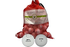 Golf Ball Planet 72 Store Line Assorted Used Recycled Golf Balls in Mesh Bag 4A/3A Condition