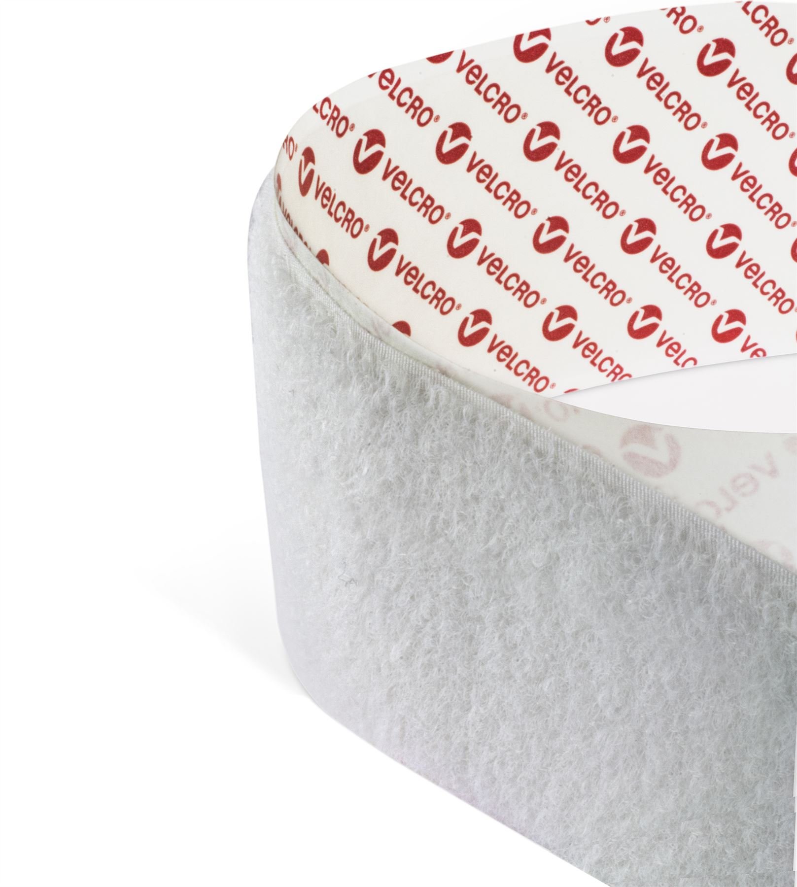 White 10mm Velcro® Brand Self Adhesive Velcro Tape Hook and Loop Sticky Fastener PS14 (1m Hook+1m Loop) | Multiples Sent as Continuous Length