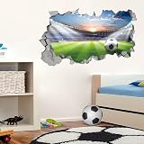 KAIRNE Large 3D Football Stadium Wall Sticker Soccer Kids Room Decor view 2