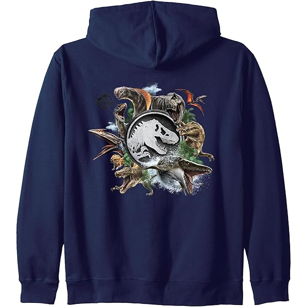 Jurassic World Rebirth Movie Logo Langarmshirt - Offiziell Lizenziertes Dino-Shirt