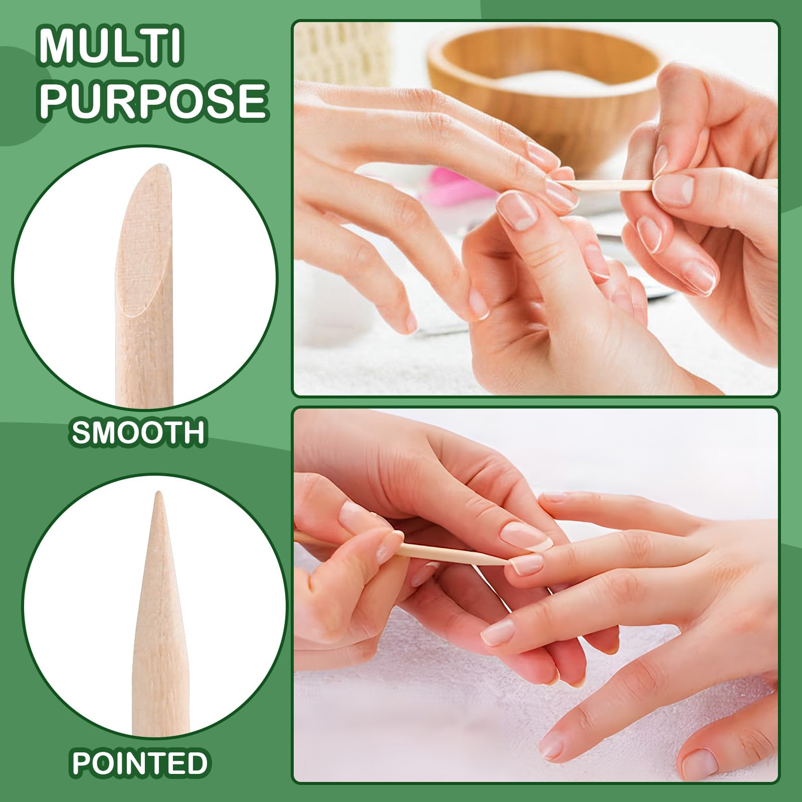 Ychelhr Wooden Wax Sticks Eyebrow Lip Nose Waxing Sticks Small Wax Spatulas Applicator Wood Craft Sticks for Hair Removal and Smooth Skin Spa and Home Usage