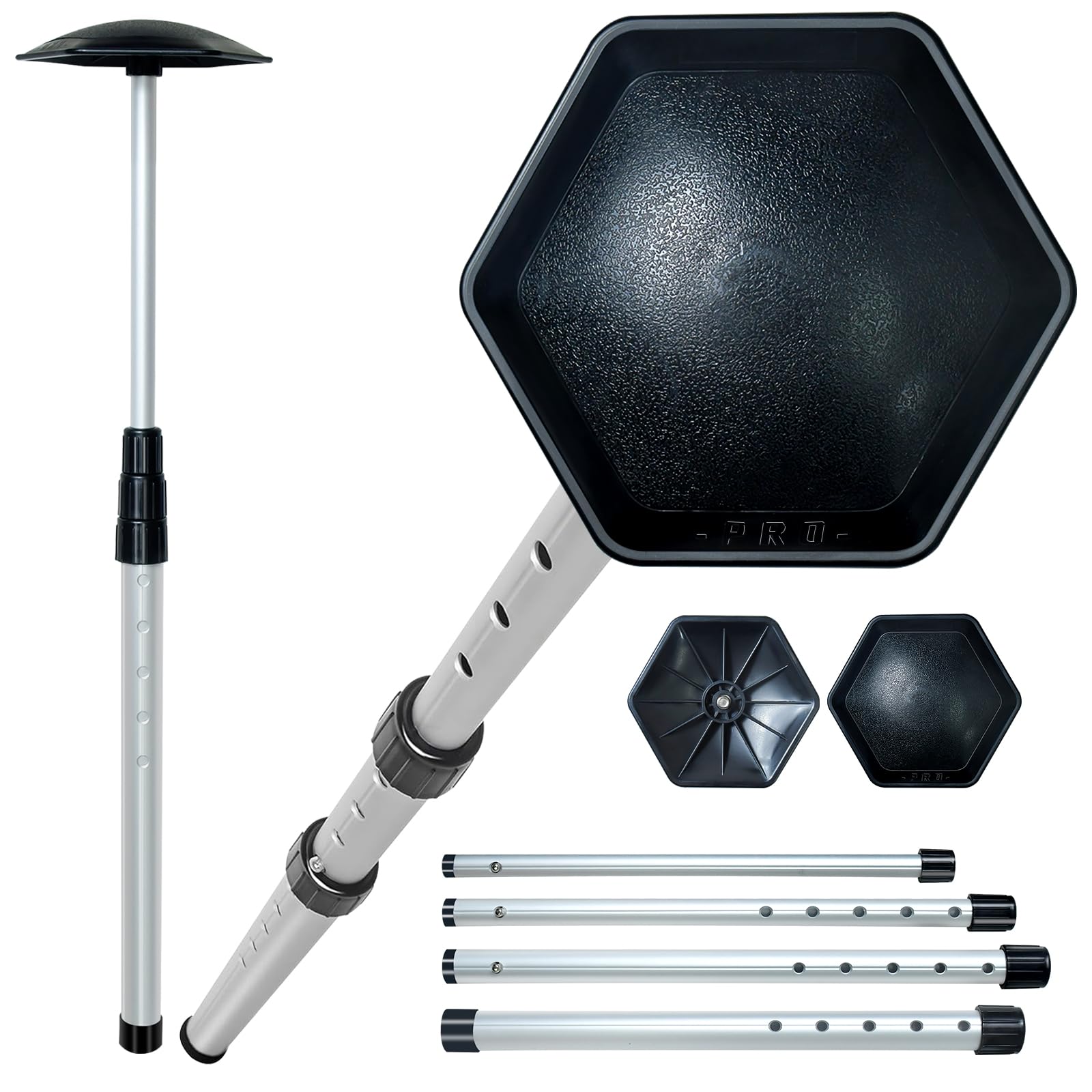 ZephyrCraft Golf Travel Bag Support Rod - Aluminum Adjustable 4 Telescoping Section, Golf Club Bag Accessories Support System with 5 Paragraph Adjustment for Ultimate Protection