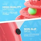 FurDreams Roller Ball Interactive Pink 3 Level Cat Toy Puzzle Tower view 3