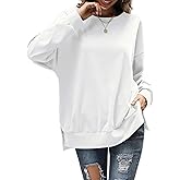 Florboom Womens Oversized Sweatshirts Crew Neck Long Sleeve Tunic Top Casual Fall Soft Pullover