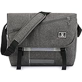 OIWAS Messenger Bag for Men, 14 Inch Laptop Crossbody Bags Women Casual Satchel Shoulder Bag College Travel Office Briefcase
