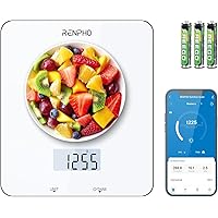RENPHO Food Scale, Kitchen Scale for Food Ounces and Grams, Smart Cooking and Coffee Scale with Timer, Nutritional Calculator