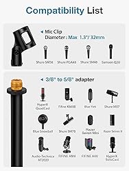 InnoGear Desktop Microphone Stand, 4 Pack Upgraded