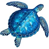 Sea Turtle Porcelain Swimming Pool Mosaic (10" x 10", Blue)