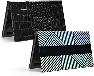 Lolalet 2 Pack Magnetic Makeup Palette Empty with Mirror for Eyeshadow Blush