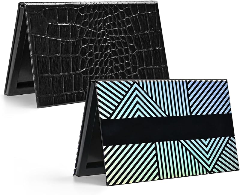 Lolalet 2 Pack Magnetic Makeup Palette Empty with Mirror for Eyeshadow Blush