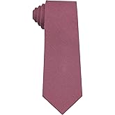 Entwineno Mens Solid Linen Ties - Slim Pattern Necktie for Men Wedding Groomsmen