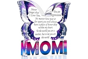 MY-ALVVAYS Birthday Gifts for Mom from Daughter Son, I Love You Mom Gift for Mother New Step Moms Mama, Unique Gifts for Mom Mothers Day, Best Mom Ever Gift for Mom Decorative Signs Plaques