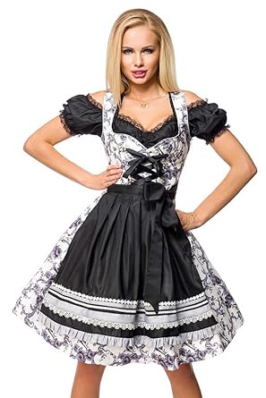 Premium Designer Dirndl mit Schürze